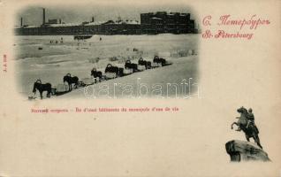 Saint Petersbourg, cotton transportation