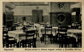 Nagyvárad the Hungarian room of Mátyás restaurant in Catholic club (EK)