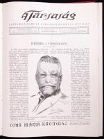 1932 A Társaság c. lap komplett évfolyama laza egészvászon kötésben