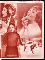 1929 A Pesti Napló teljes évfolyama bekötve nagyon érdekes képanyaggal félvászon kötésben