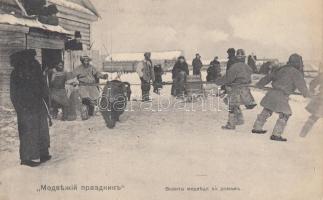 Russian folklore, bear feast in Siberia