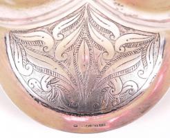 Ezüst (Ag.) Bachrucha hamuzótál, jelzett, nettó: 66 g / Silver ashtray