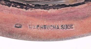 Ezüst (Ag.) Bachrucha hamuzótál, jelzett, nettó: 66 g / Silver ashtray