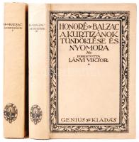 Balzac, Honoré de: A kurtizánok tündöklése és nyomora I-II. Ford. Lányi Viktor. Bp., 1920, Genius. K...