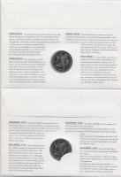 4db klf "ECU" érmés boríték alkalmi bélyegzős bélyegpárral, hátoldali ismertetővel T:PP