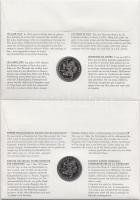 4db klf "ECU" érmés boríték alkalmi bélyegzős bélyegpárral, hátoldali ismertetővel T:PP