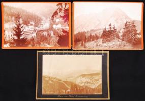 cca 1880 Donnerkogel, Semmering, Alpes 3 db keményhátú fotó 17x11 cm