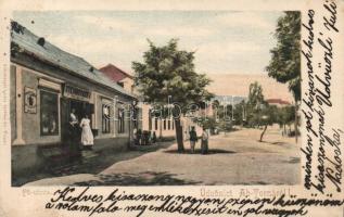 Torna Steinberger üzlete, Fő utca / main street, shop (EK)