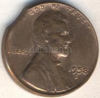 Amerikai Egyesült Államok 1958D 1c "Lincoln" tévveret T:2
USA 1958D One Cent "Lincoln...