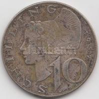 Ausztria 1957. 10Sch Ag T:3 Austria 1957. 10 Schilling Ag C:F