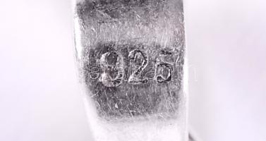 Art deco fazonú medálóra ezüst (Ag) tokkal, markazitokkal és egy ónixszal / 
Silver case pendant wat...