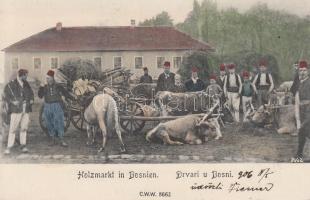 Wood vendors in Bosnia, folklore