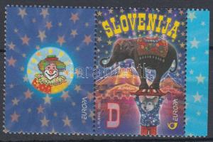 Europa CEPT: Cirkusz ívszéli szelvényes bélyeg, Europa CEPT: Circus margin copoun stamp