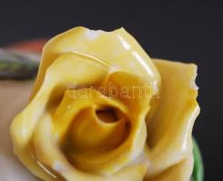 Herendi kávés kiöntő, kézzel festett, apró lepattanás a rózsán, jelzett (koronás), m:21 cm