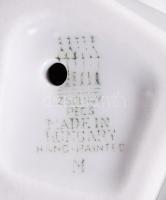 Zsolnay porcelán madárka, kézzel festett, jelzett, hibátlan, m:9 cm / Zsolnay handpainted chinaware ...