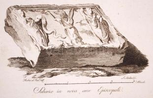 cca 1780 Szombathelyi műemlékek 9 db rézmetszet. Maillard, Fischer...  / 9 etchings 22x28 cm