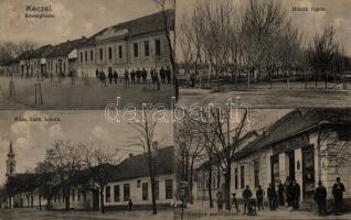 Kecel, községháza, Római katolikus templom, Hangya, Hősök ligete (EB)