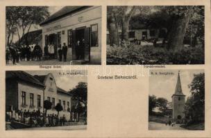 Bekecs Hangya, fürdő, népiskola (fa)