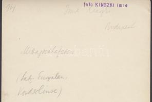 1934 Kinszki Imre (1901-1945): Déli séta. Vintage alkotás, aláírással, szerzői pecséttel, (a szerző ...