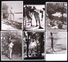 1930-1940 Reich Péter Cornel 11 db vintage felvétele: Budapesti életképek. 11-ből 2 fotó jelzett, (az alkotó hagyatékából)