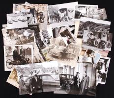 1900-1980 55 db autós fénykép (köztük több fotó Tiszavölgyi József felvétele) kfl méretben