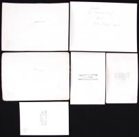 1900-1980 55 db autós fénykép (köztük több fotó Tiszavölgyi József felvétele) kfl méretben