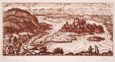 Weisz Zsuzsa (1925-): Hét darab rézkarc Magyarország borvidékei címmel: Mo. borvidékei, mind jelzett...