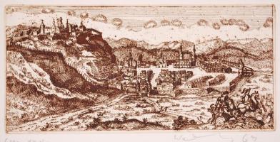 Weisz Zsuzsa (1925-): Hét darab rézkarc Magyarország borvidékei címmel: Mo. borvidékei, mind jelzett...