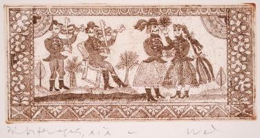 Weisz Zsuzsa (1925-): Hét darab rézkarc Magyarország borvidékei címmel: Mo. borvidékei, mind jelzett...