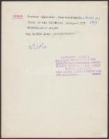 1927 Kerny István (1879-1963): Bacchus népszokás, Szurdok-Püspöki. Vintage alkotás, hátoldalán szerz...