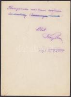 1925 Kerny István (1879-1963): Magyar népviselet. Vintage alkotás, hátoldalán aláírt, szerzői pecsét...