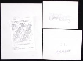 1950-1990 11 db kfl méretű fotó Kádár Jánosról és más politikusokról, a fotók egy része feliratozott...