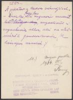 1934 Kerny István (1879-1963): A pásztor,  kedvenc vércséjével. Vintage fotó, feliratozva, aláírva, ...