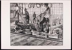 21 db szocreál témájú rézkarcok, több jelzett,(Feledy, Ék, Varga stb)