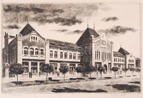 21 db szocreál témájú rézkarcok, több jelzett,(Feledy, Ék, Varga stb)