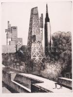 21 db szocreál témájú rézkarcok, több jelzett,(Feledy, Ék, Varga stb)