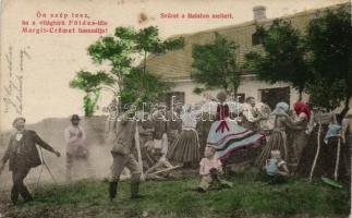 Balatoni szüret, néptánc, folklór, Margit krém reklám (fl)