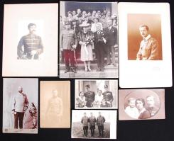 1910-1940 8db katonai fotó kitüntetéseket viselő katonákról kfl méretben /  Military photos of soldiers with medals and awards