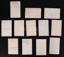1910-1945 11db régi katonai fénykép levlap méretben, többsége datálva / 
Military photos, mostly wit...