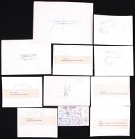 1945 13 db fotó a II. vh. pusztításáról, köztük néhány fotó Tiszavölgyi József alkotása, néhány fotó...