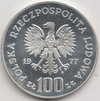 Lengyelország 1977. 100Zl Ag "Wladyslaw Reymont" T:PP Poland 1977. 100 Zlotych Ag "Wladyslaw Reymont" C:PP