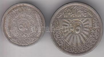 Szíria 1947. 25P Ag + 50P Ag T:2- Syria 1947. 25 Piastres Ag + 50 Piastres Ag C:VF