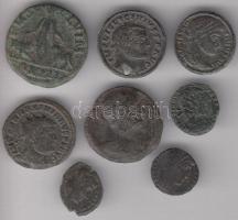 Római Birodalom / 8db-ból álló kis bronz tétel T:vegyes