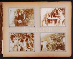 1908-1912 Fotóalbum 172db, 9x12cm-es képpel a Szákon és Szadán élt Juth és Vécsey családok életéről, a fotók többsége azonosítva egy mellékelt listán. Az album megviselt állapotú, és hiányos, nincs benne minden leírt fénykép