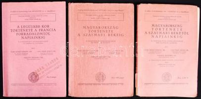 1940 Gimnáziumi történelemkönyvek 6.-8. osztályig