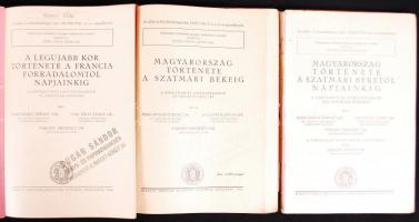 1940 Gimnáziumi történelemkönyvek 6.-8. osztályig