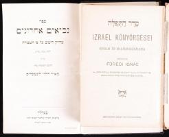 Füredi Ignác: Imakönyv Bp., é.n. Schlesinger József. + 2 modern judaika könyv