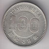 Japán 1964. 100Y Ag "XVIII. Nyári Olimpia" T:2 Japan 1964. 100 Yen Ag "Olympic Games" C:XF