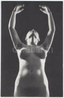 Cca 1980 Balogh Ferenc: Finoman erotikus aktfotó kompozíció. 16,5x24,5 cm