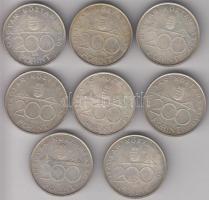 1994. 200Ft Ag "Deák" (8x) T:2